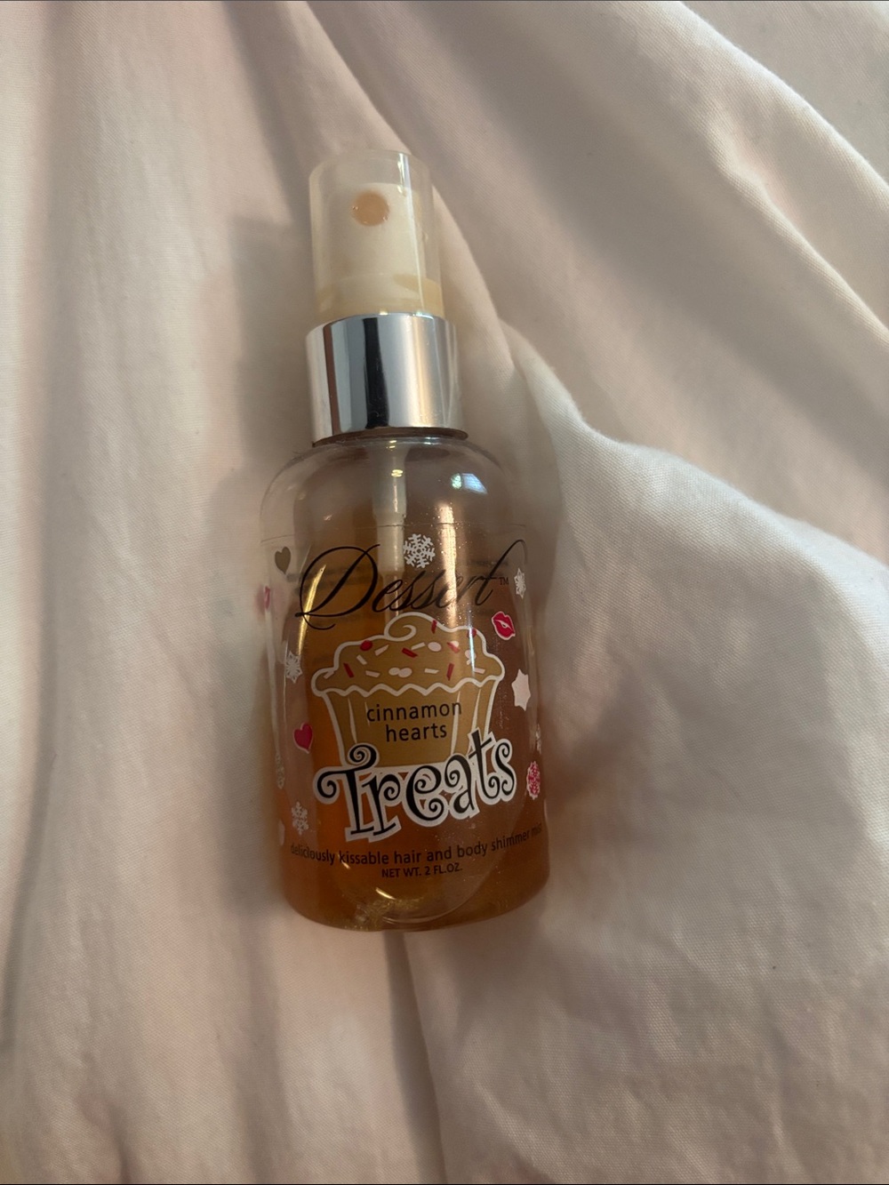 Cinnamon Hearts Shimmering Body Mist - Brown